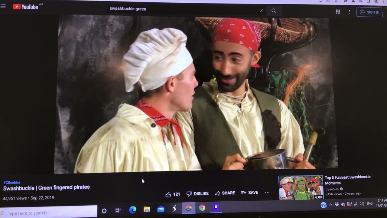 Swashbuckle tickle scene 3