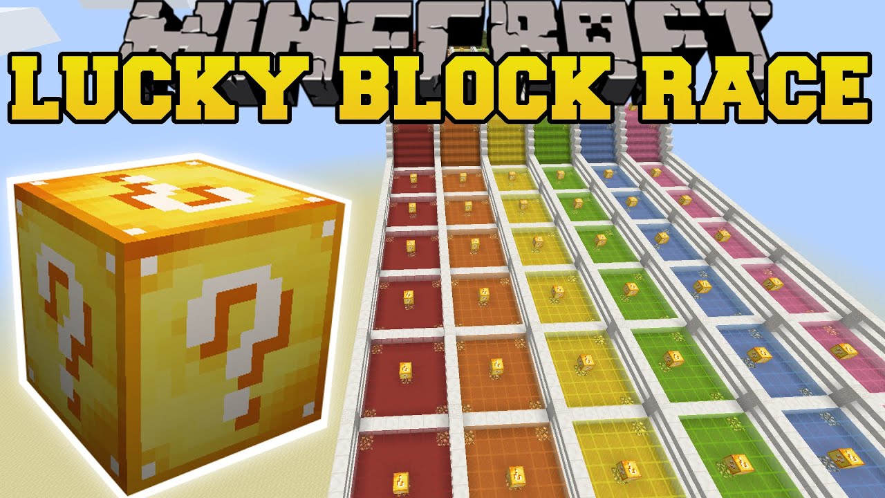Minecraft: INSANE LUCKY BLOCK RACE - Lucky Block Mod - Modded Mini-Game