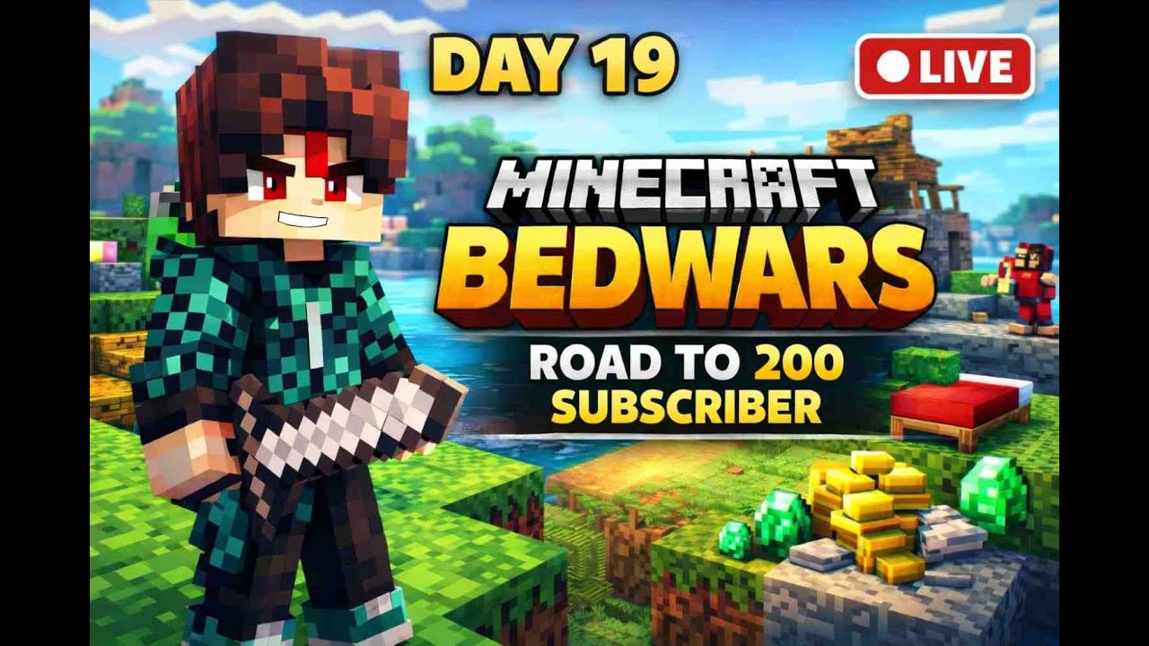 BedWars Live Stream Day 19 🔴 | Road to 200 Subscribers | Clutch Gameplay