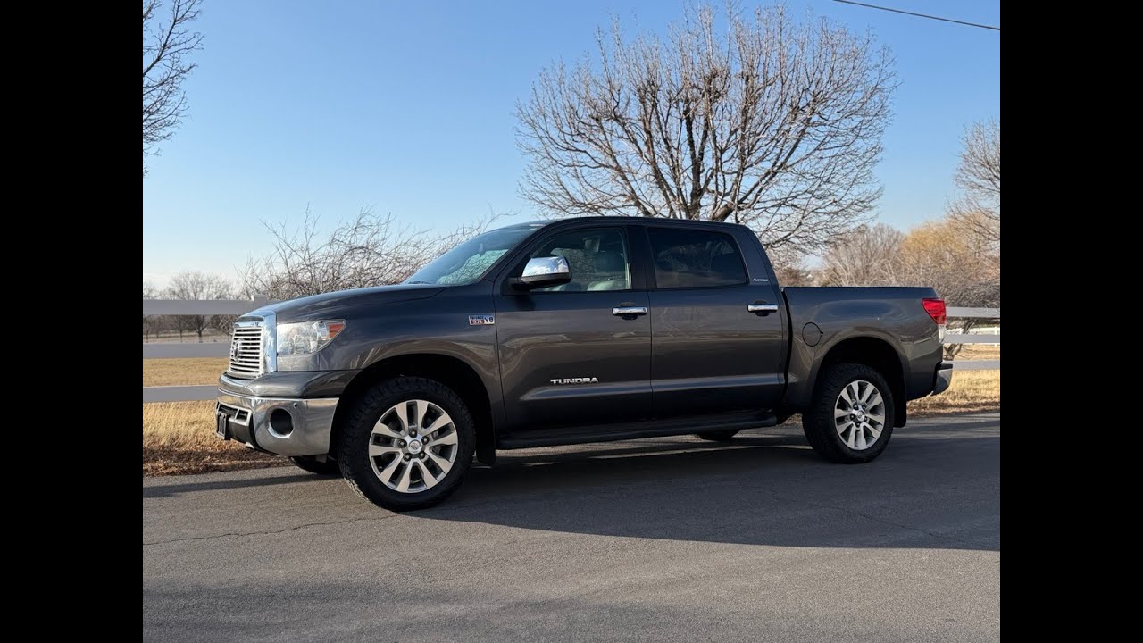 2012 Tundra Crew Max Platinum 13K Mile Unicorn BaT Exterior Walk Around Video