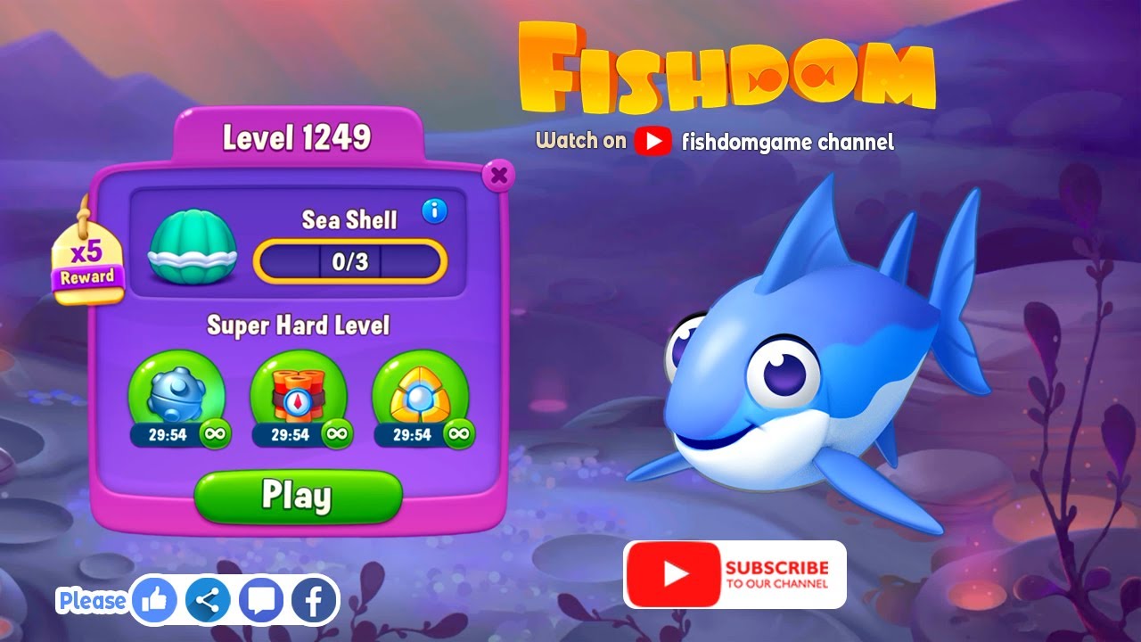 FISHDOM GAME LEVEL 1249 II 🐋🌊🐟🐬