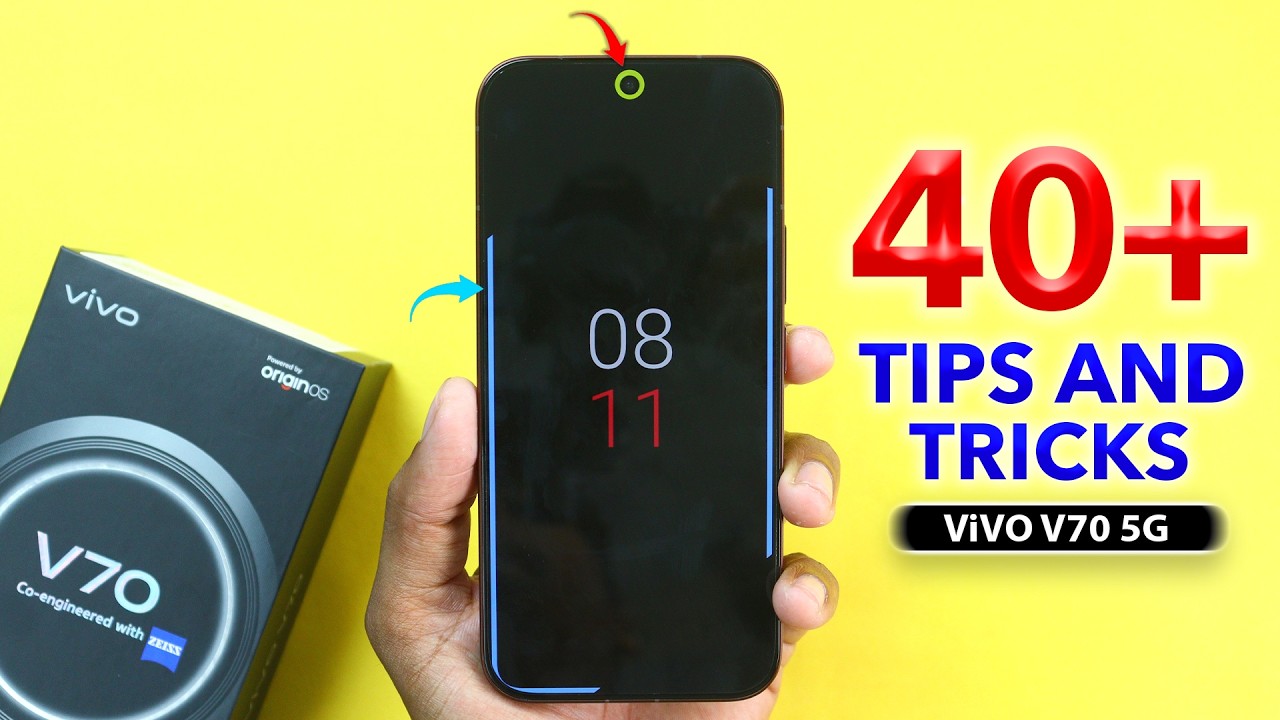 Vivo V70 Tips and Tricks || Vivo V70 5G 40+ New Hidden Features in Hindi - Origin OS 6 Features 
