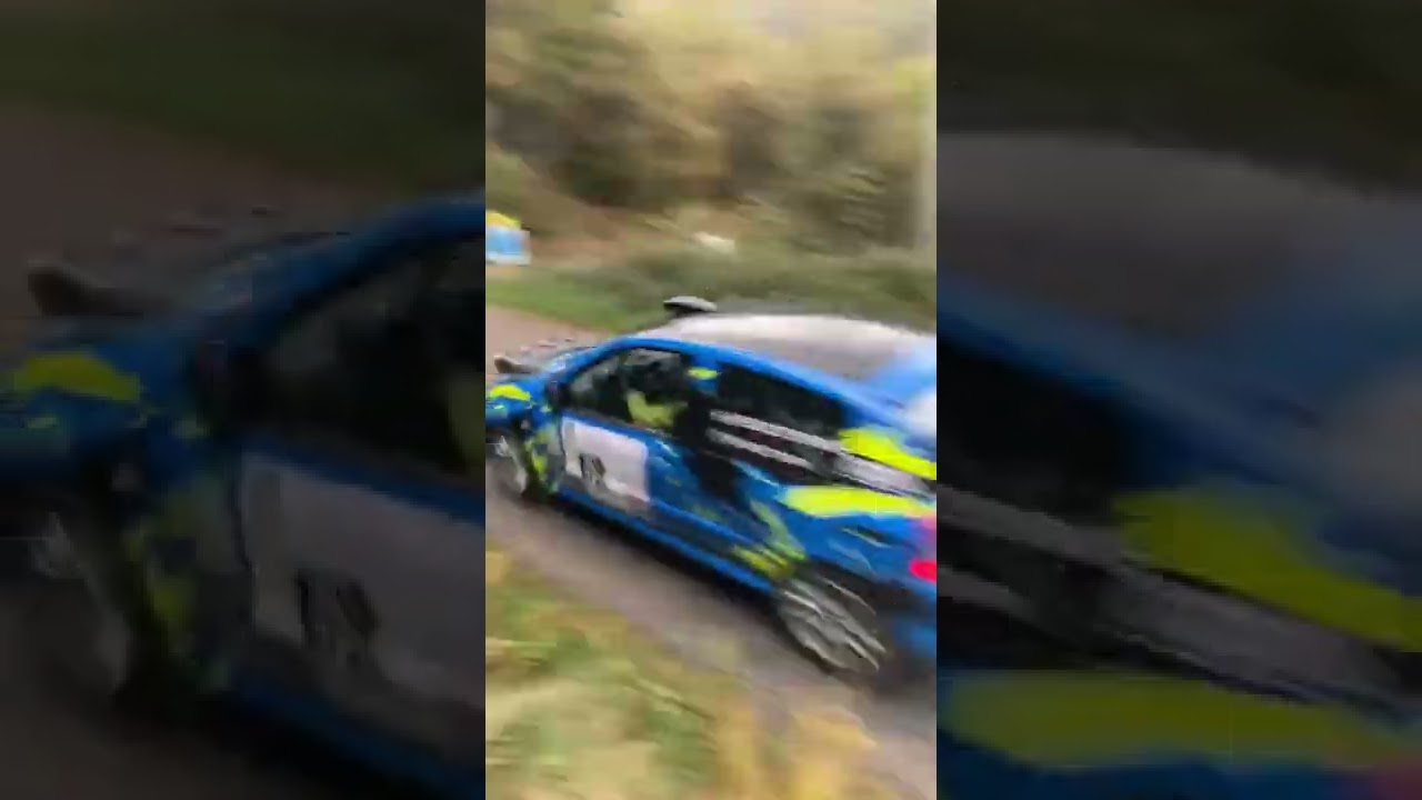Grosse sortie de route dans la 1er journée du (RALLYE DE L ARDÈCHE)