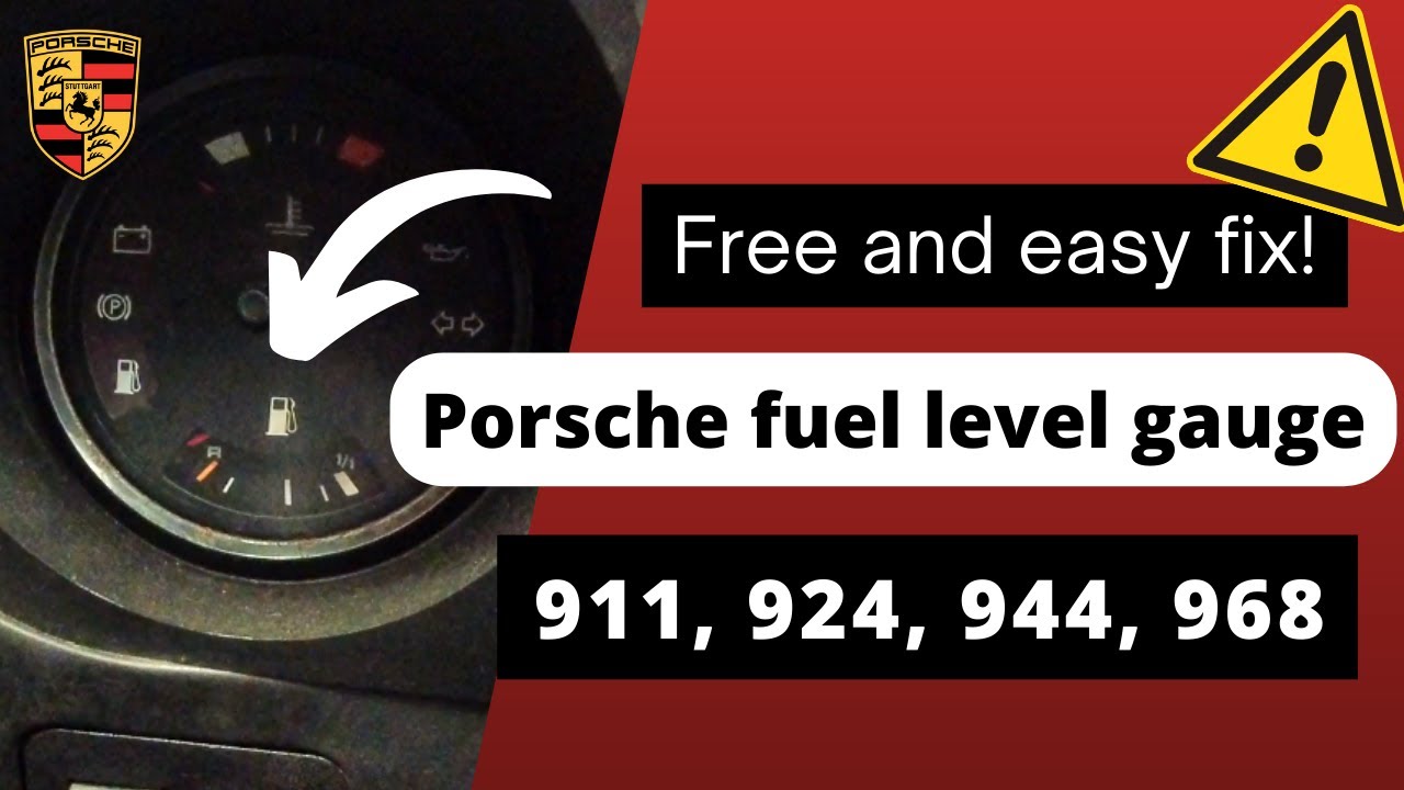 Porsche 911, 924, 944, 968 fuel gauge easy fix and repair! Fixing the faulty level sensor on my 924