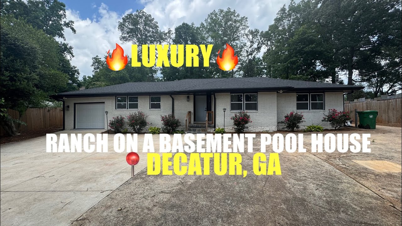 🔥LUXURY ALERT🔥 Tour This Stunning Ranch Pool Home in Decatur, GA – Next Stop on the Journey!