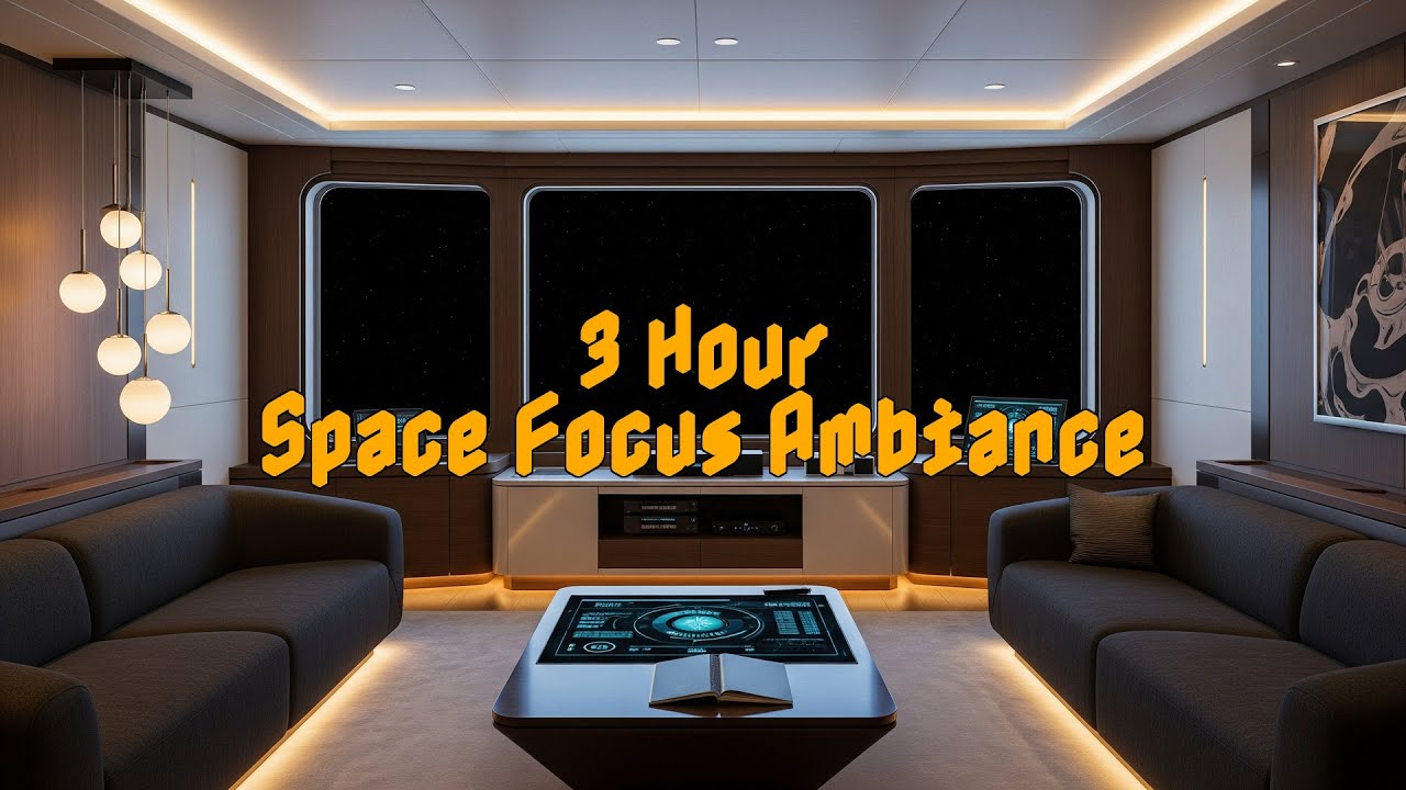 Interstellar Tranquility - Space Background Music - Space Chill Focus