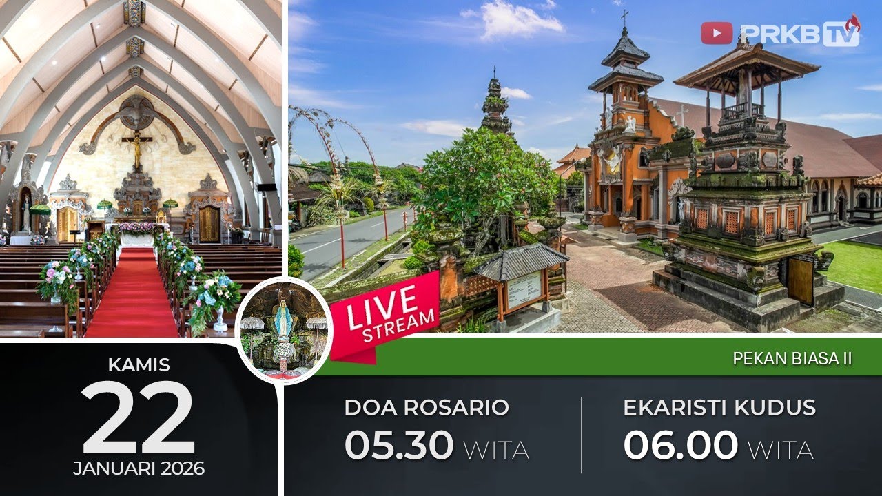 LIVE DOA ROSARIO & EKARISTI KUDUS,  22/1/26 05.30 WITA
