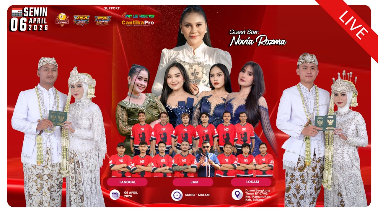 🔴LIVE [siang] NR MUSIC ( NOVIA ROZMA ) | WEDDING TELA & ALAM, TELI & GILANG | PAMANUKAN, 06/04/26
