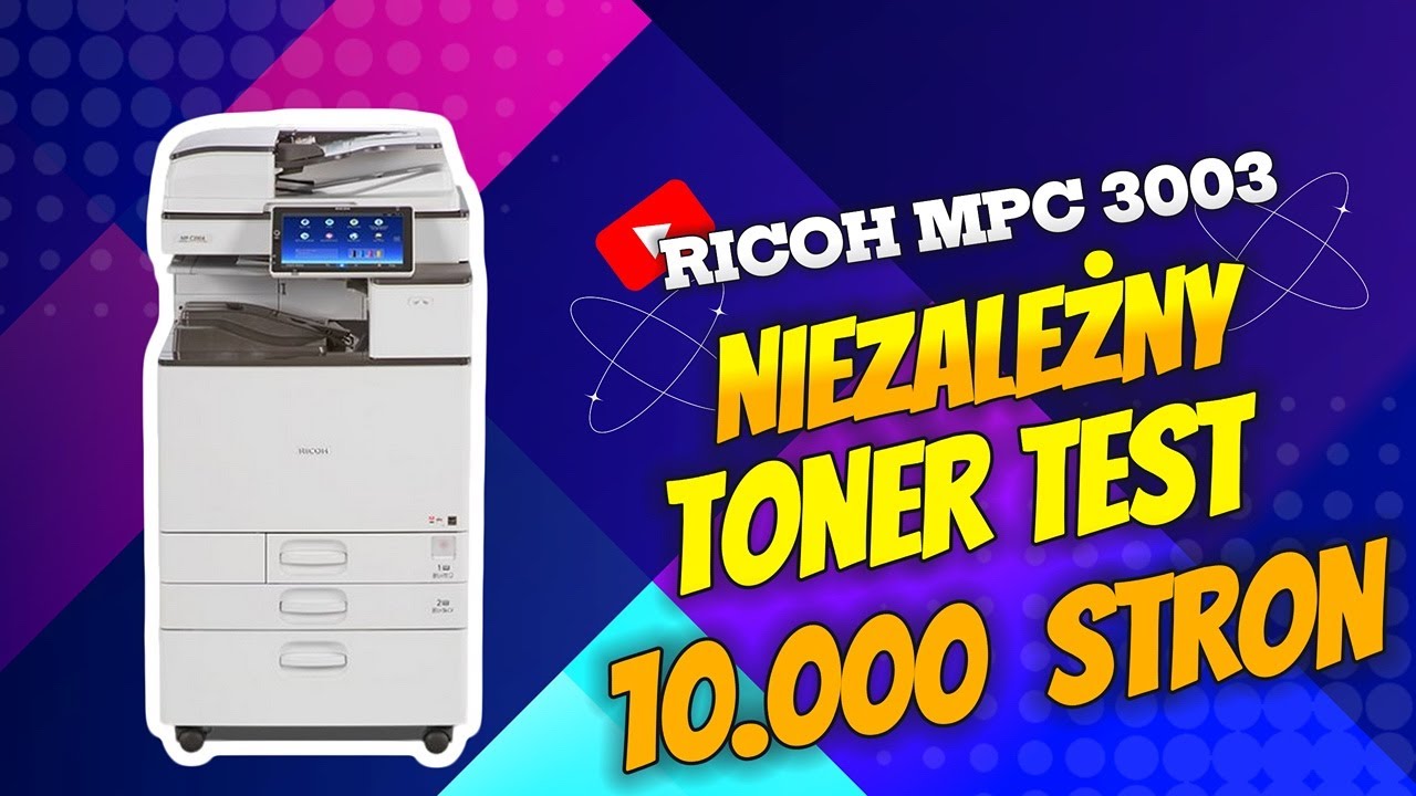 Тест тонера RICOH MPC3003 MPC3503 MPC3004 MPC3504