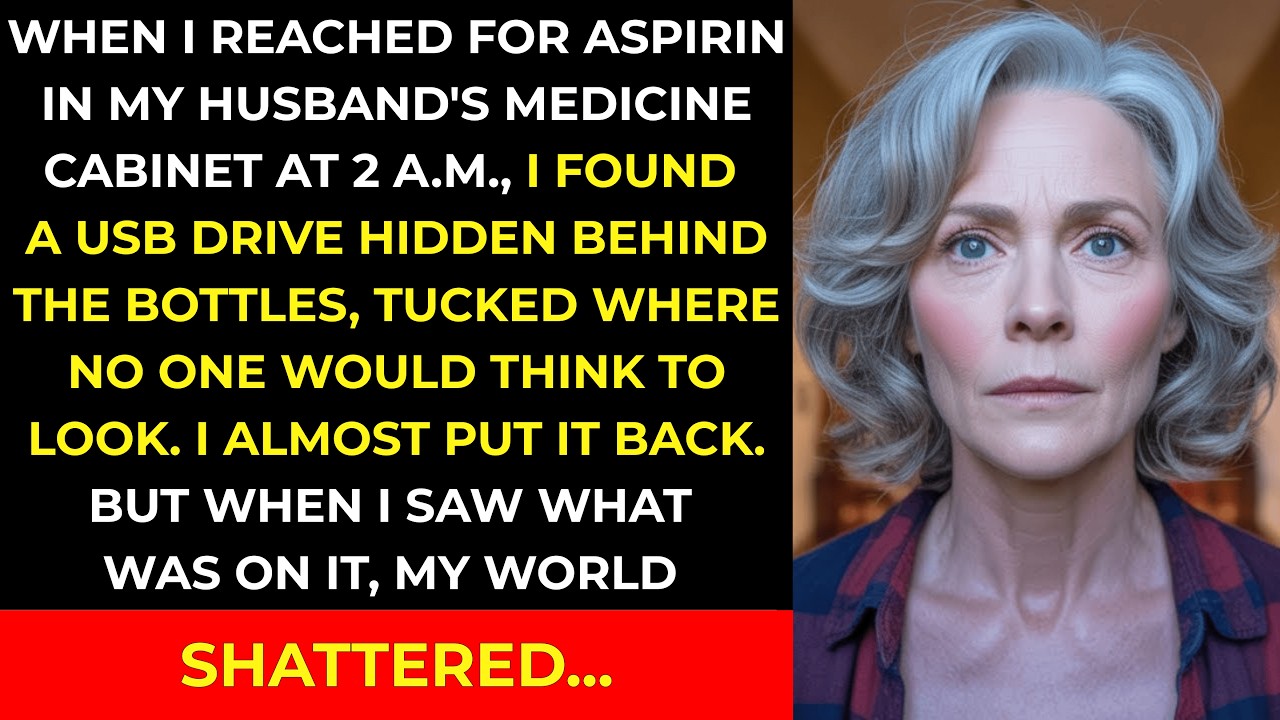 AT 2 A.M., I FOUND A USB DRIVE IN MY HUSBAND'S MEDICINE CABINET  WHAT WAS ON IT SHATTERED EVERYTHING
