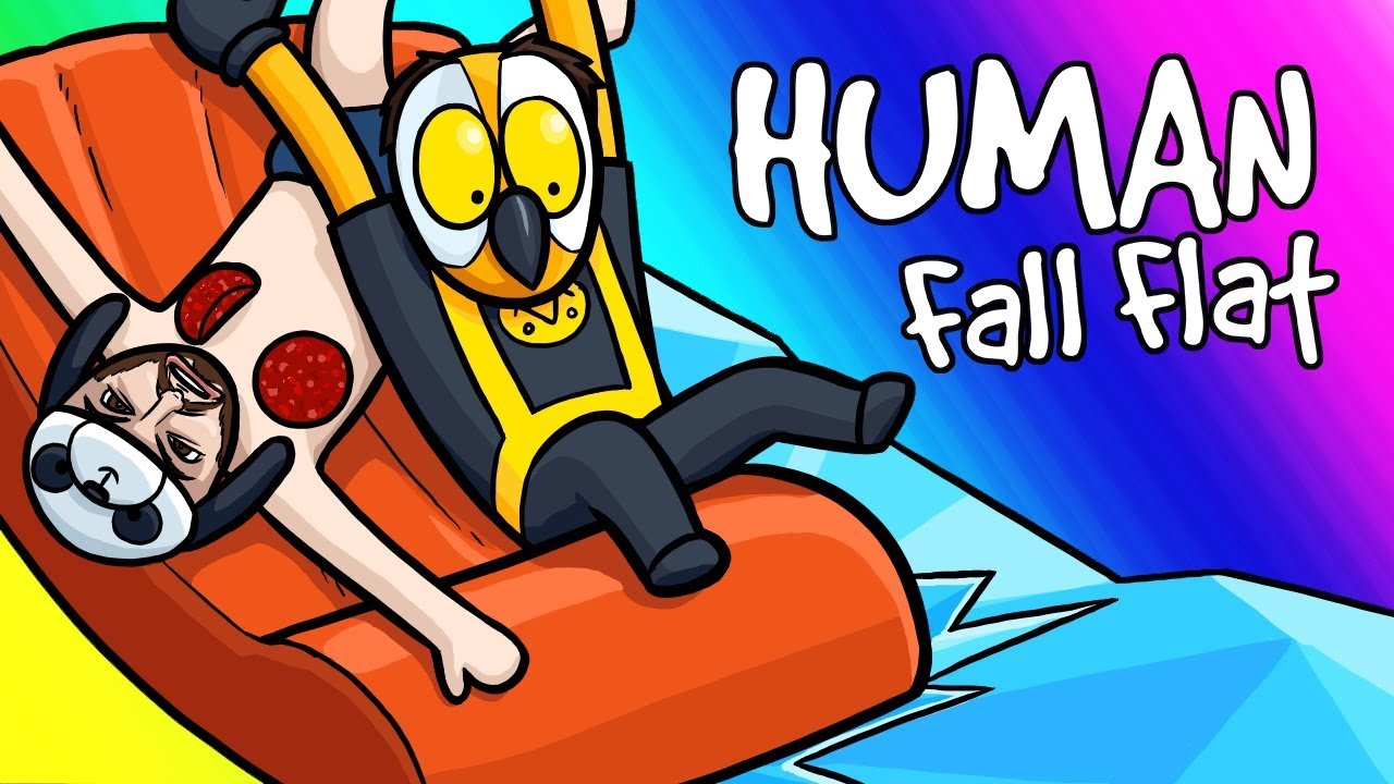 Human Fall Flat Funny Moments - Boat Rides and Panda's Horror Face!
