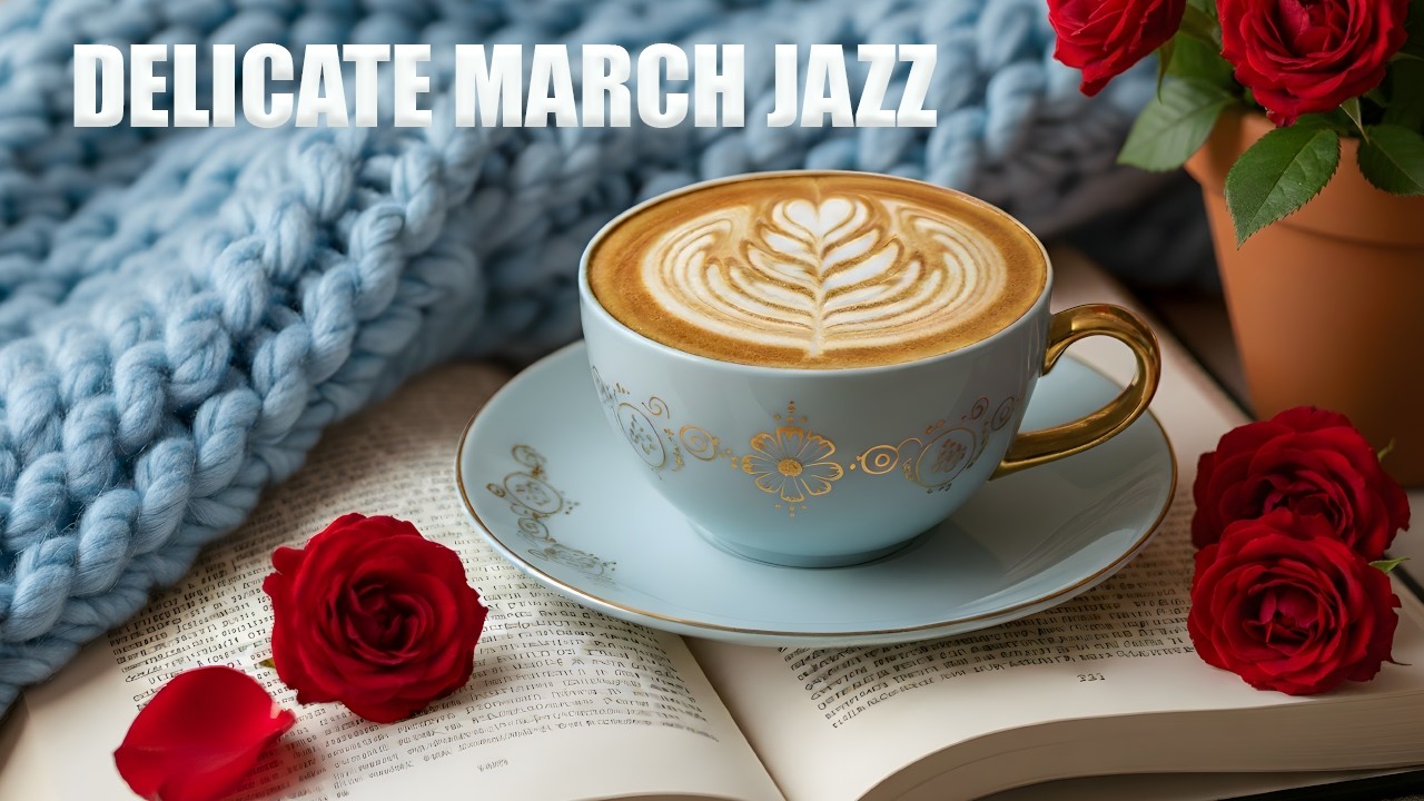 Happy March Jazz ☕ Delicate Bossa Nova Piano & Jazz Cafe Background Music for Upbeat Moods