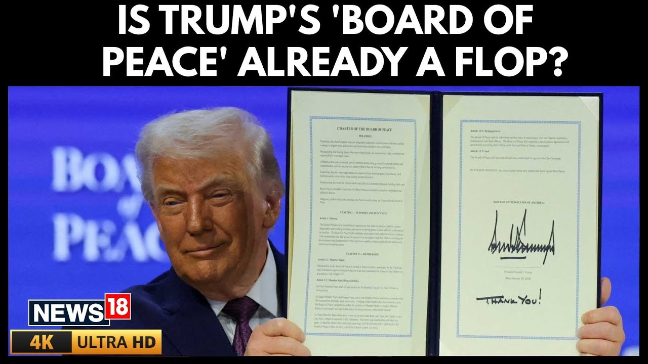 Trump’s “Board of Peace” Launch Flops as Only 19 of 60 Invitees Attend Davos Signing | 4K | N18G
