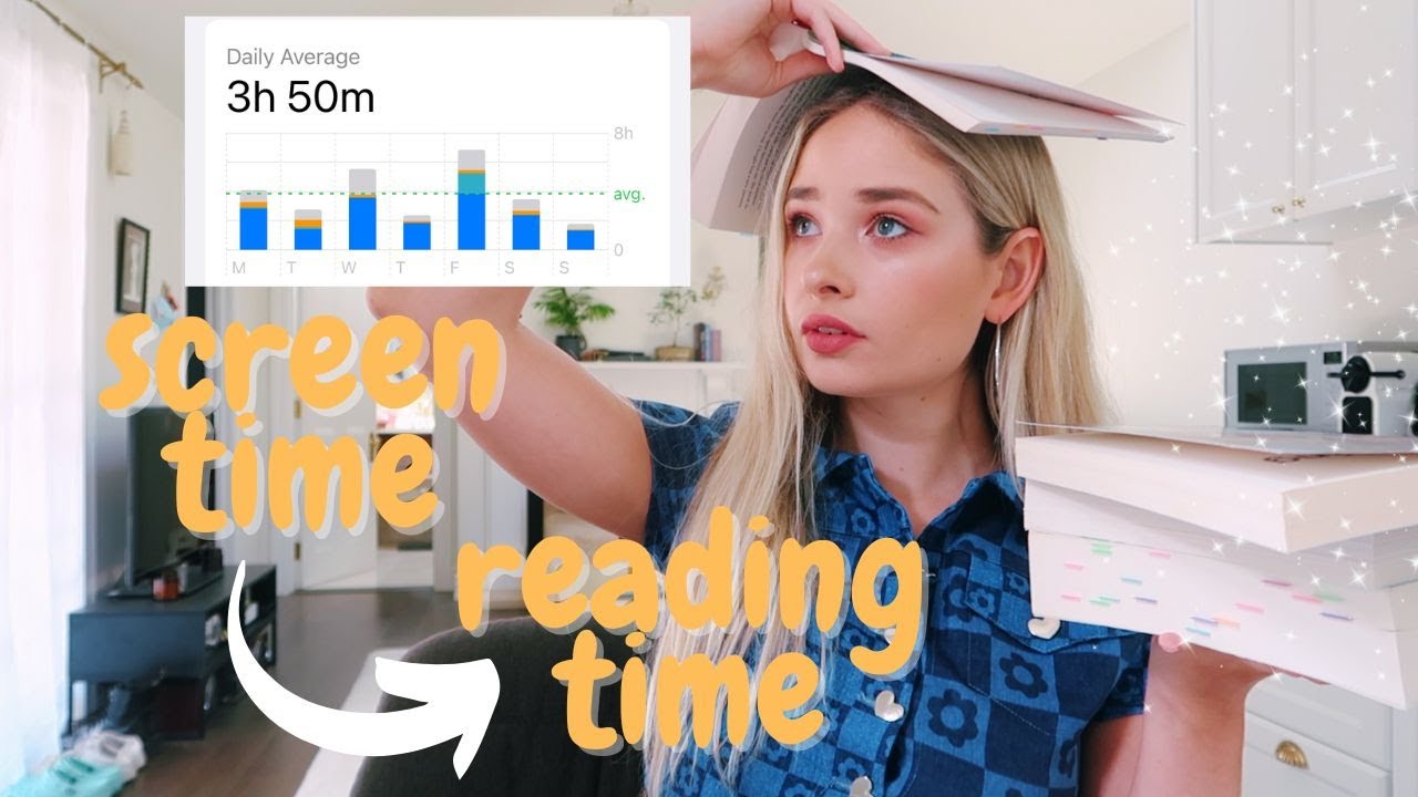 turning my screentime into reading time for a week ✨ reading vlog