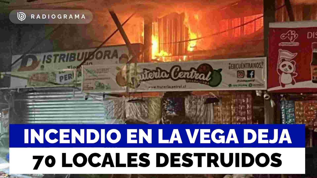 Incendio en la Vega Central deja alrededor de 70 locales destruidos