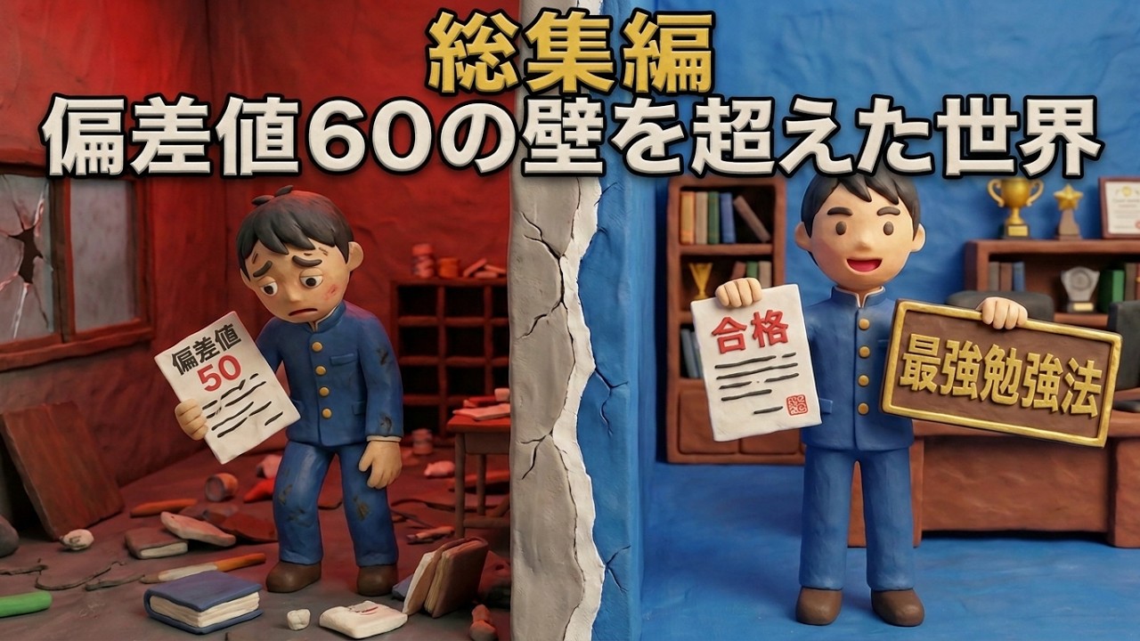 【総集編】受験前に見ないと一生後悔します。偏差値という「残酷な嘘」と、唯一の最強勉強法