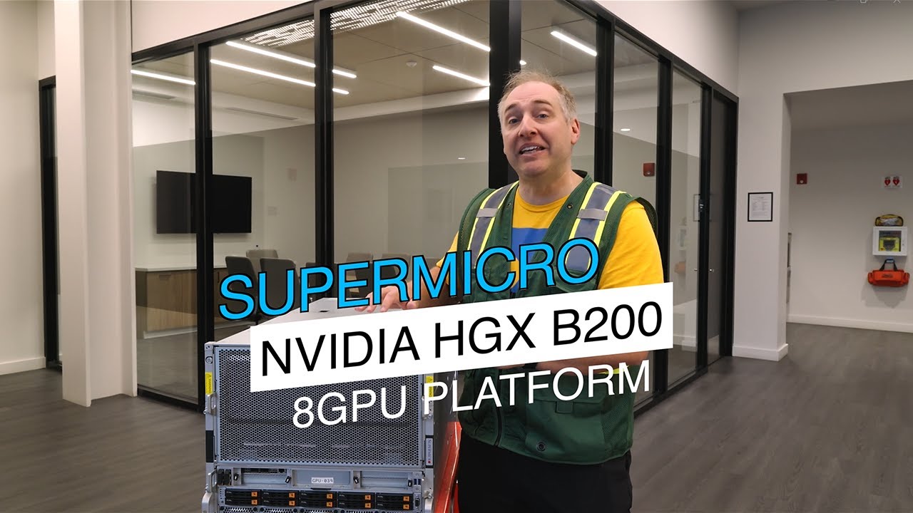 Обзор кластера Lambda AI с Supermicro NVIDIA HGX B200 при участии @ServeTheHomeVideo