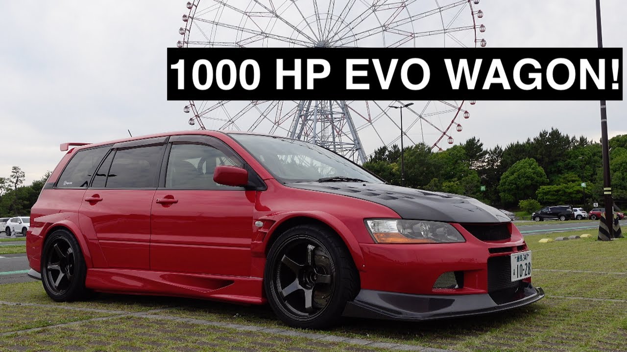 World's Fastest EVO Wagon Takes On The Wangan Expressway!!