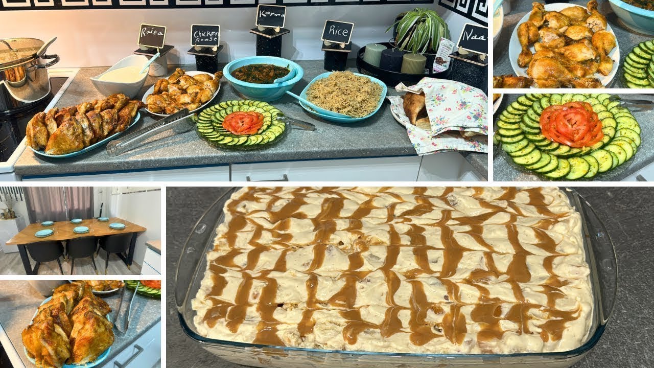 Dawat vlog | dinner dawat menu ideas | How to set Party Buffet Table | Menu, Presentation