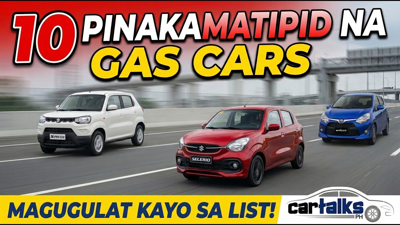 10 Fuel Efficient Gasoline Engine Cars! | Car Talks PH
