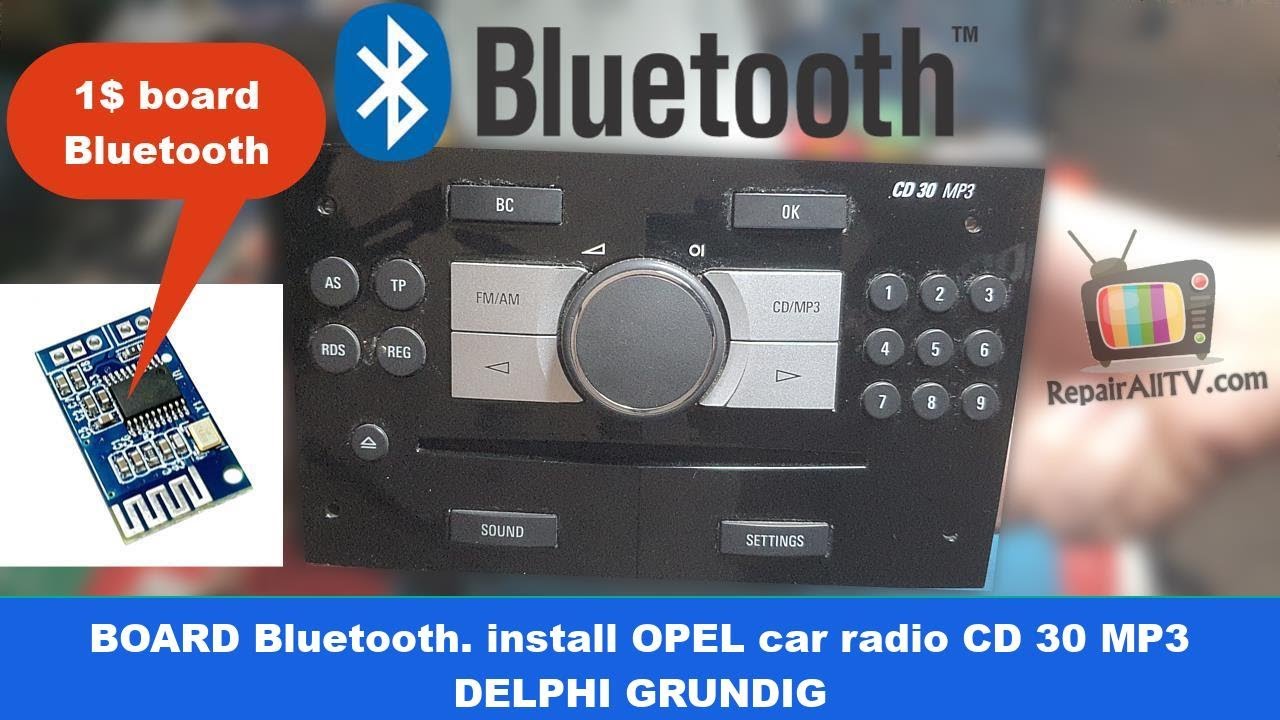 CD30 MP3 Bluetooth board install DELPHI GRUNDIG