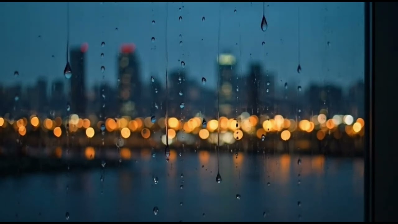 Rainy Window Jazz ☔ Smooth Jazz with Blurred City Lights