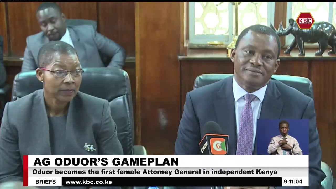 Dorcas Oduor reports to work at the Attorney General’s office