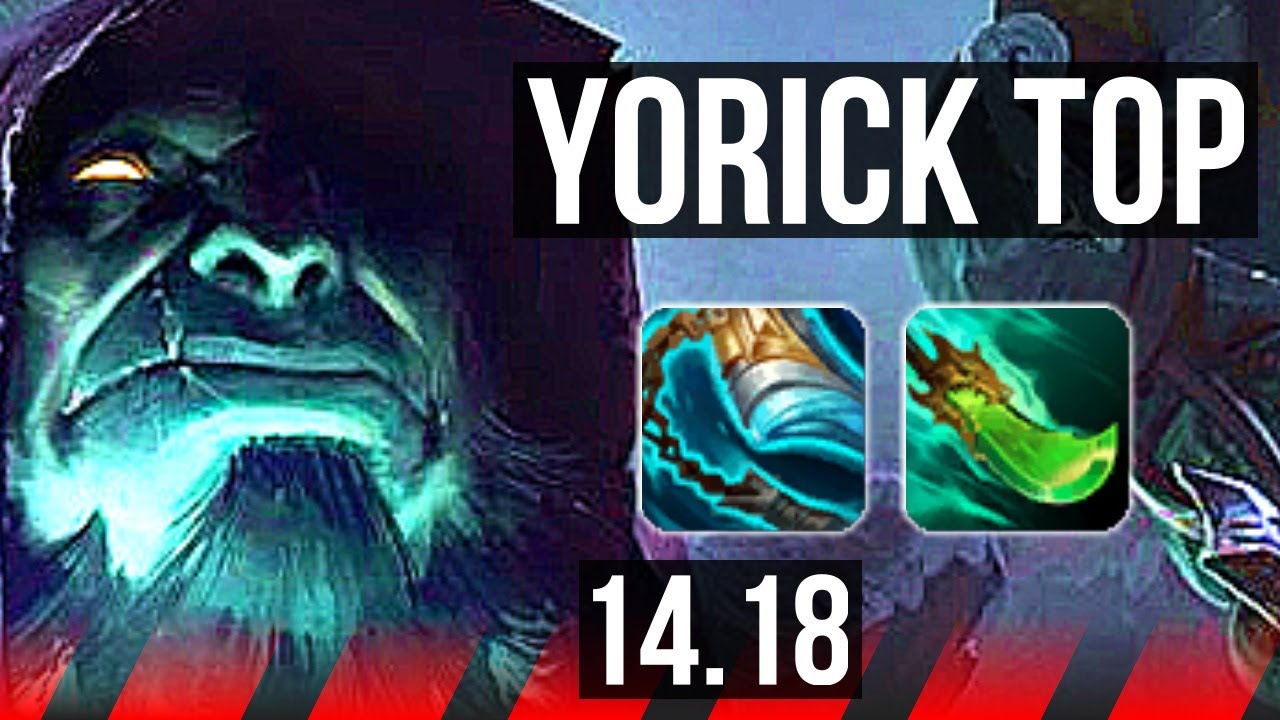 YORICK vs YONE (TOP) | 9/2/8, 1000+ games, Dominating, Rank 13 Yorick | NA Master | 14.18