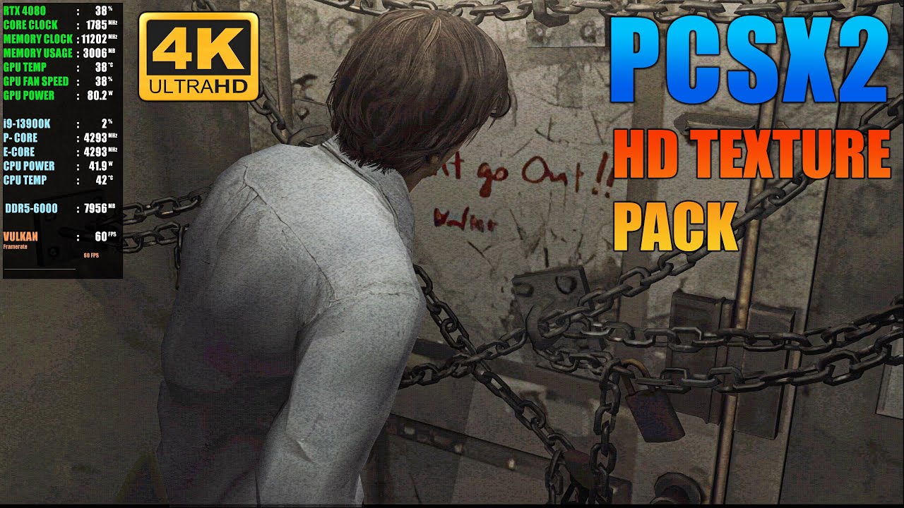Silent Hill 4 - ( PCSX2 4K 60FPS ) + Configuration + HD Texture Pack | PS2 Emulator (2024)