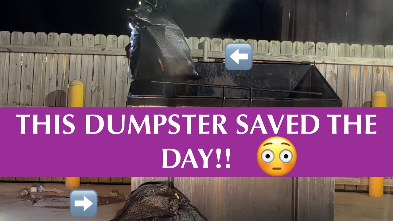 DUMPSTER DIVIN// THIS DAY STARTED OFF HORRIBLE BUT ENDED AWESOME!!!!