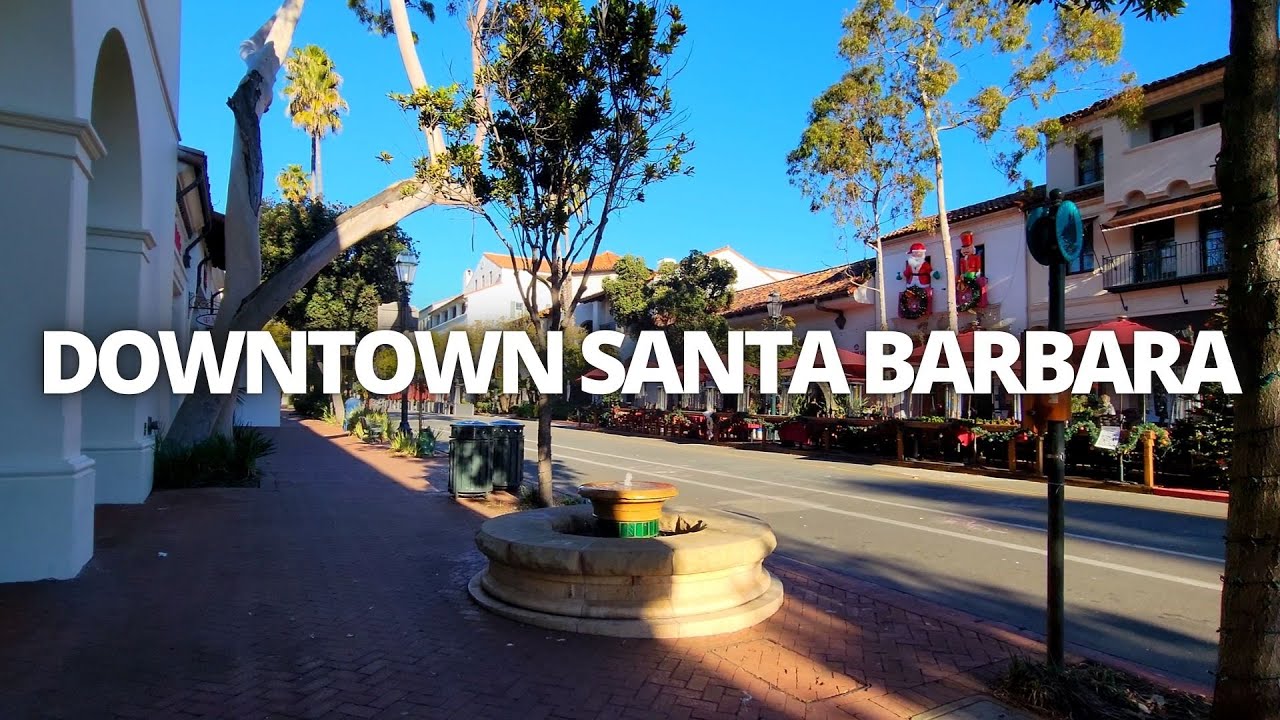Exploring Downtown Santa Barbara, California USA Walking Tour #santabarbara #downtownsantabarbara