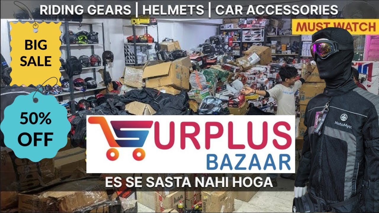 इतने सस्ते Riding Gears कहीं नहीं मिलेगा!! Surplus Bazar !! Karol Bagh Delhi !! All Accessories 
