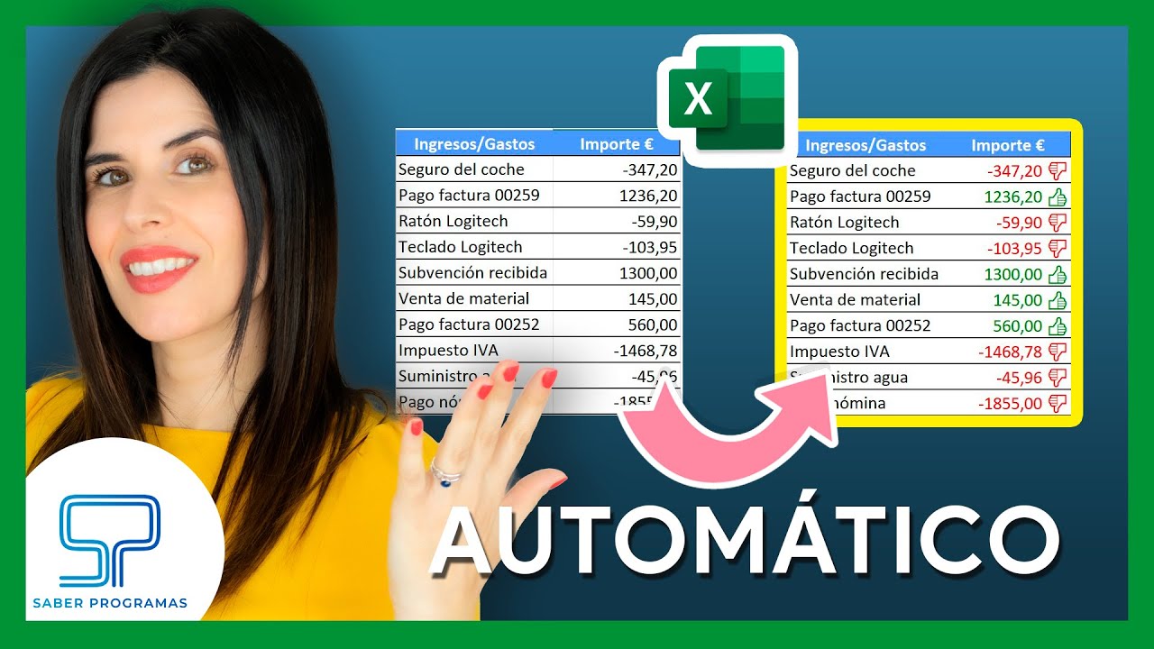 Poner en Rojo 🔴 números NEGATIVOS y en color Verde 🟢 los POSITIVOS en Excel [ + EMOJIS ]