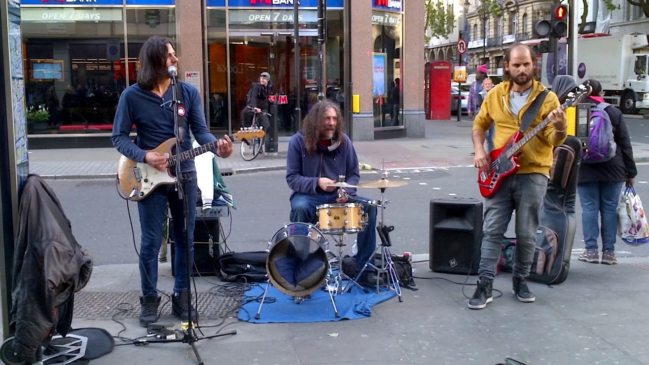 London street band Funfiction play 'Save Tonight' (Eagle-Eye Cherry)