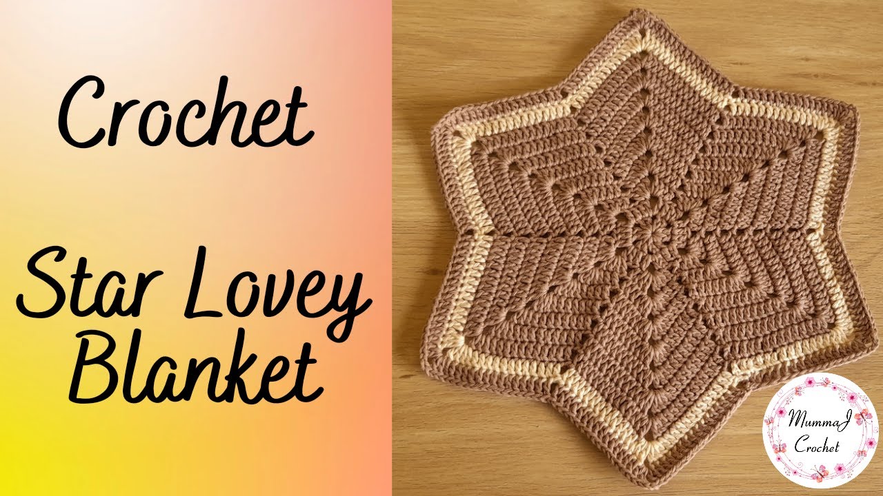Вязание крючком 6-конечная звезда Lovey | Одеяло Lovey Star крючком