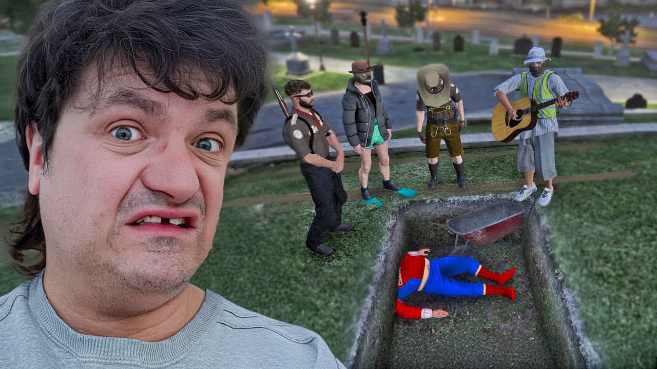 Edderkoppe-Manden bliver begravet.. levende.. | Dansk GTA RP
