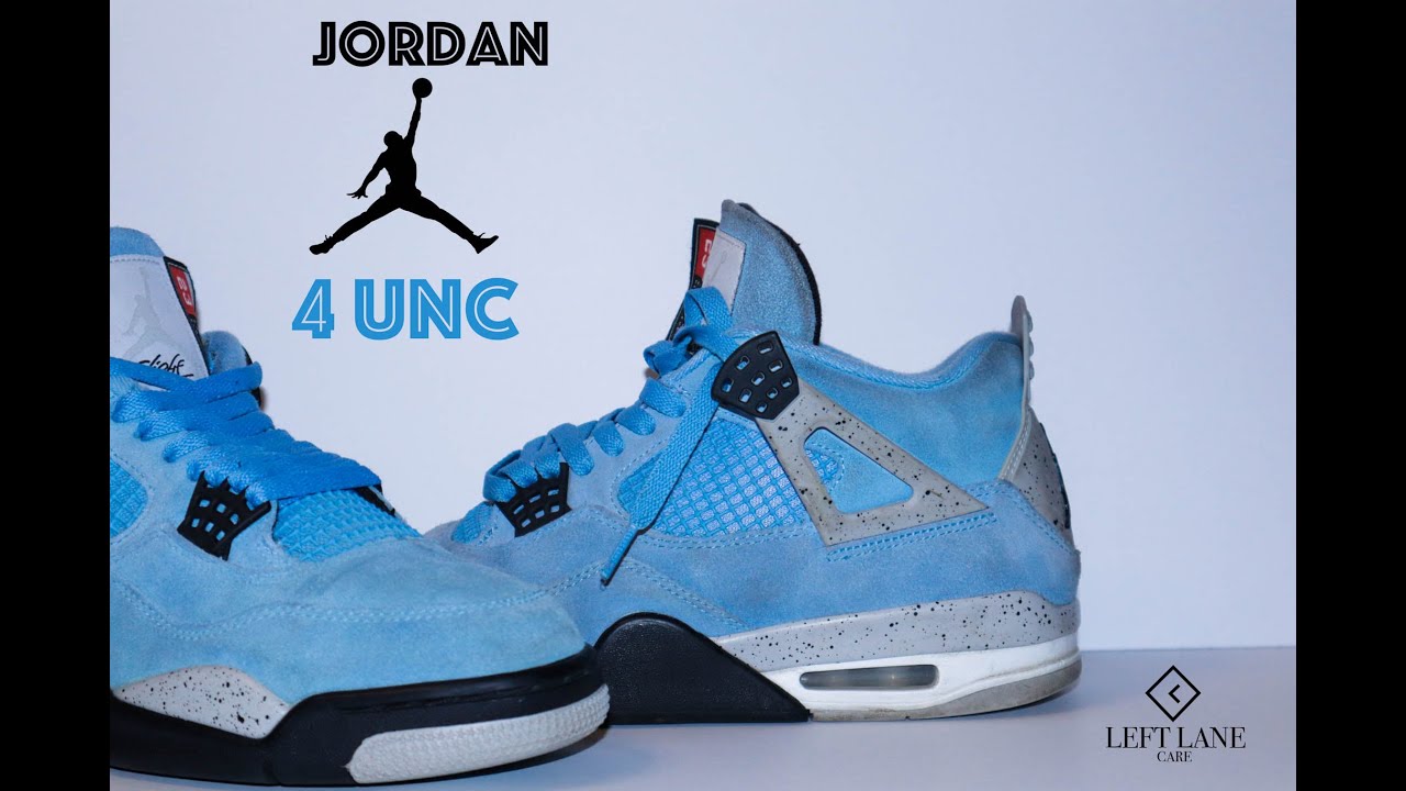 Jordan 4 UNC restoration. Delicate Suede!!