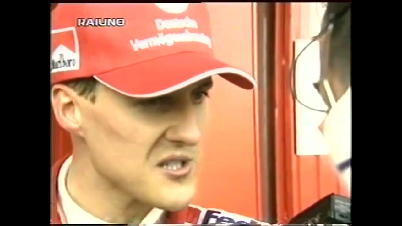 F1 Spagna 2000 - Ettore Giovannelli intervista Michael Schumacher dopo il Gran Premio