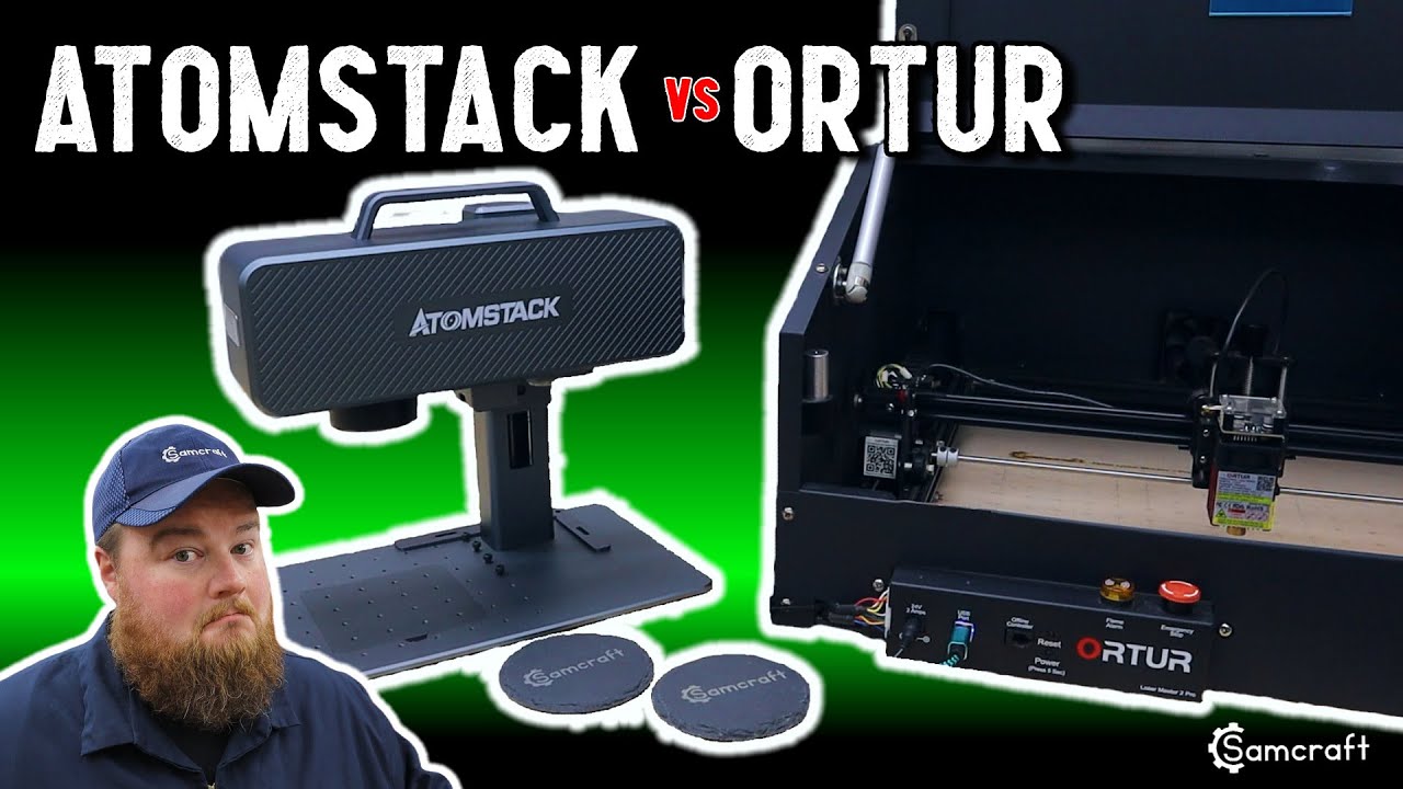 Slate Coaster Showdown!  Atomstack M4 vs. Ortur Laser Master