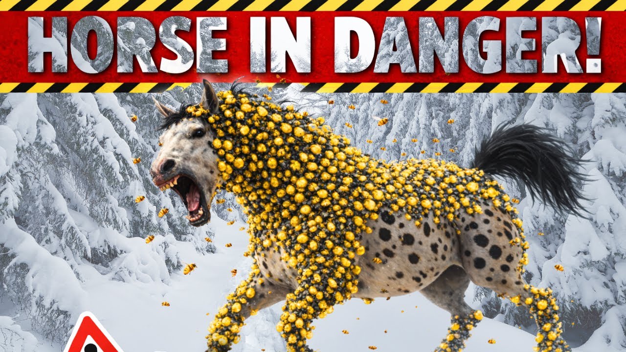 Horse Saved from Deadly Honeycomb Bees Attack 🐎🐝