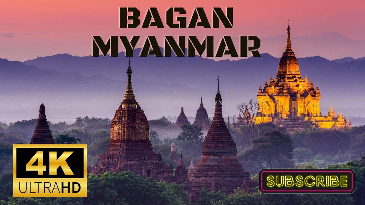 Bagan Amazing 4K Drone and Walk Footage Of  Mandalay Region of Myanmar