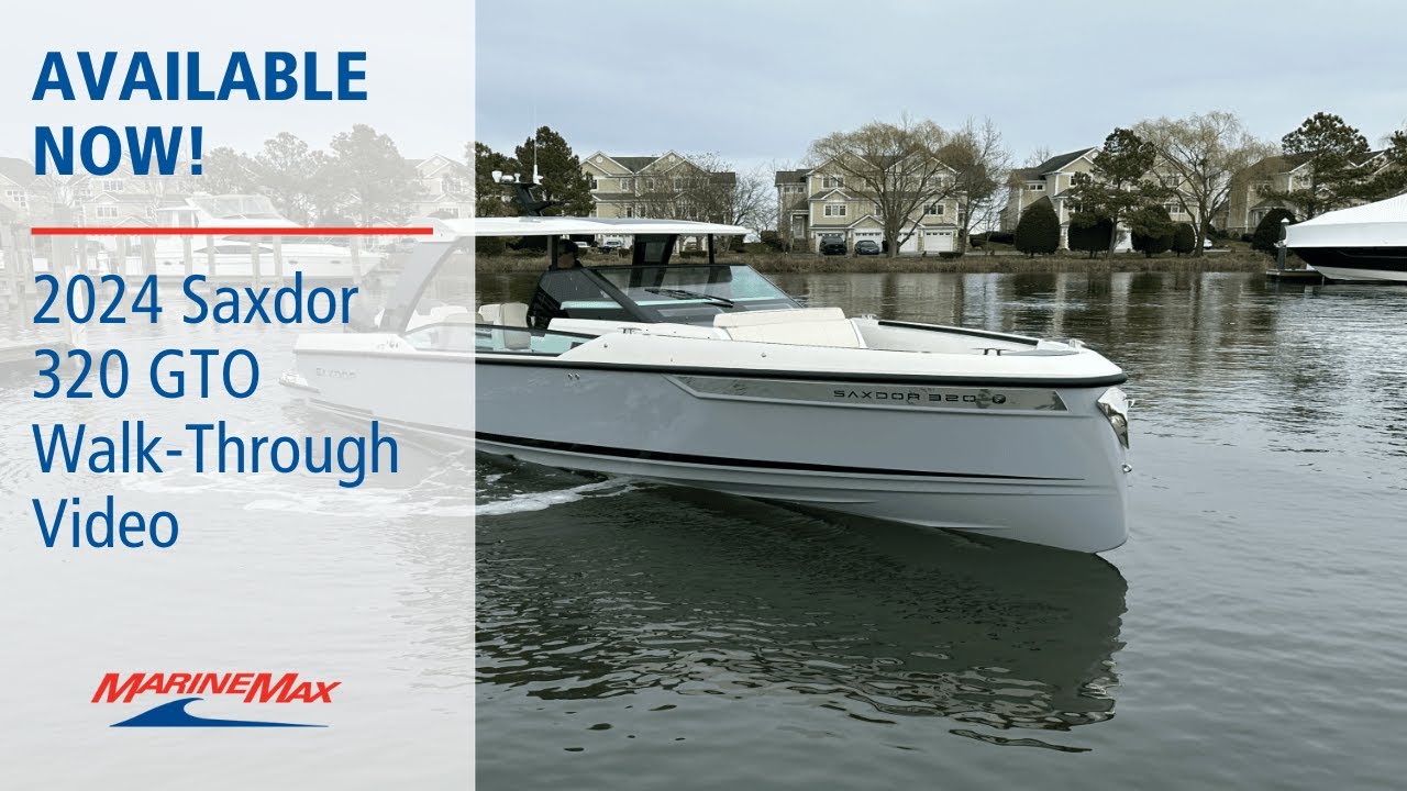 Available Now! 2024 Saxdor 320 GTO Boat For Sale at MarineMax Kent Island, MD