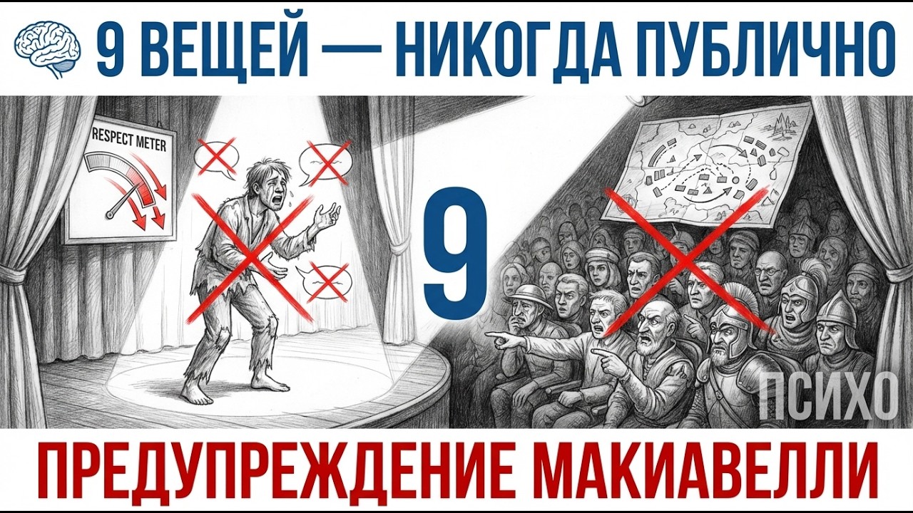 Макиавелли ПРЕДУПРЕЖДАЕТ: 9 ЗАПРЕЩЁННЫХ Действий На Людях
