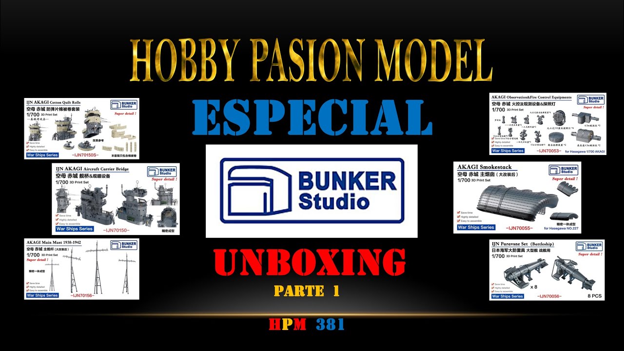 BUNKER STUDIO: UNBOXING, ANÁLISIS DE SUS PRODUCTOS (parte 1).