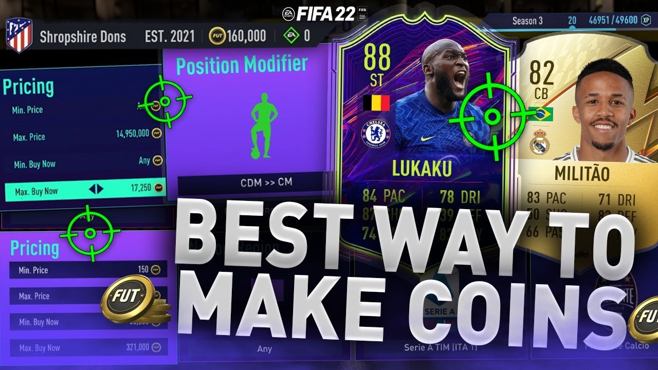 HOW TO MAKE 100K QUICKLY IN FIFA 22 😍 (FIFA 22 BEST TRADING TIPS TO MAKE COINS) #FIFA22