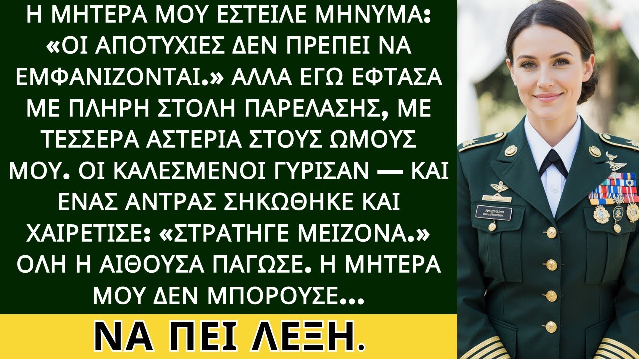 Η οικογένεια με έσβησε από τον γάμο της αδελφής μου — ώσπου ένας καλεσμένος χαιρέτησε: «Στρατηγέ»