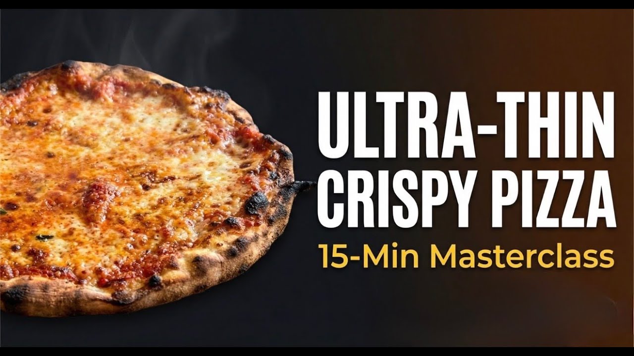 How To Make Ultra-Thin Crispy Pizza In A Home Oven Pizza Class