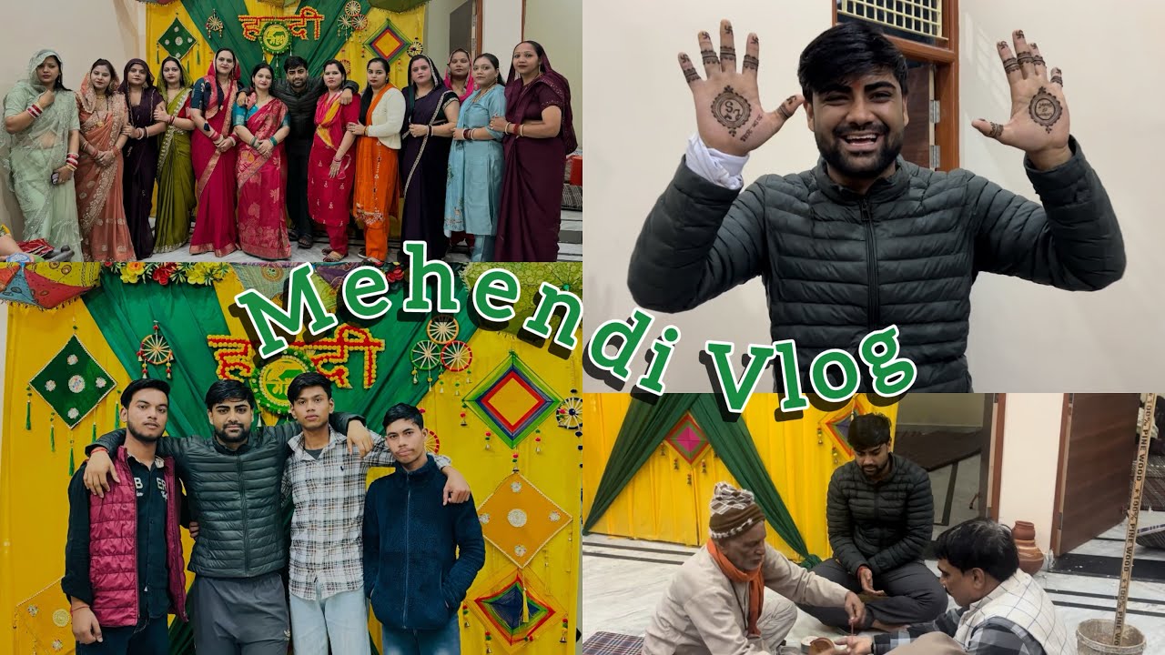 Mahendi vlog ✨💚 || family Function 🫂 @cdbvlogs0011 