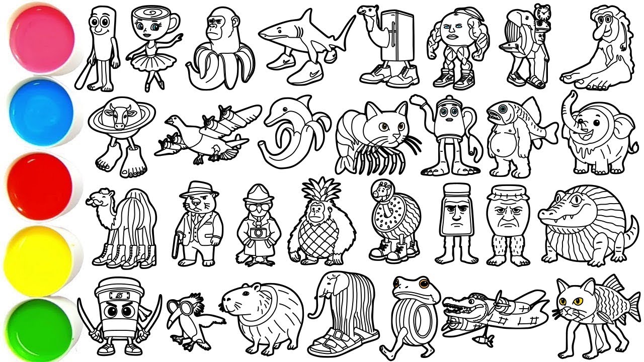 Draw All Amazing Italian Meme Creatures in Minutes - Tung tung sahur & others