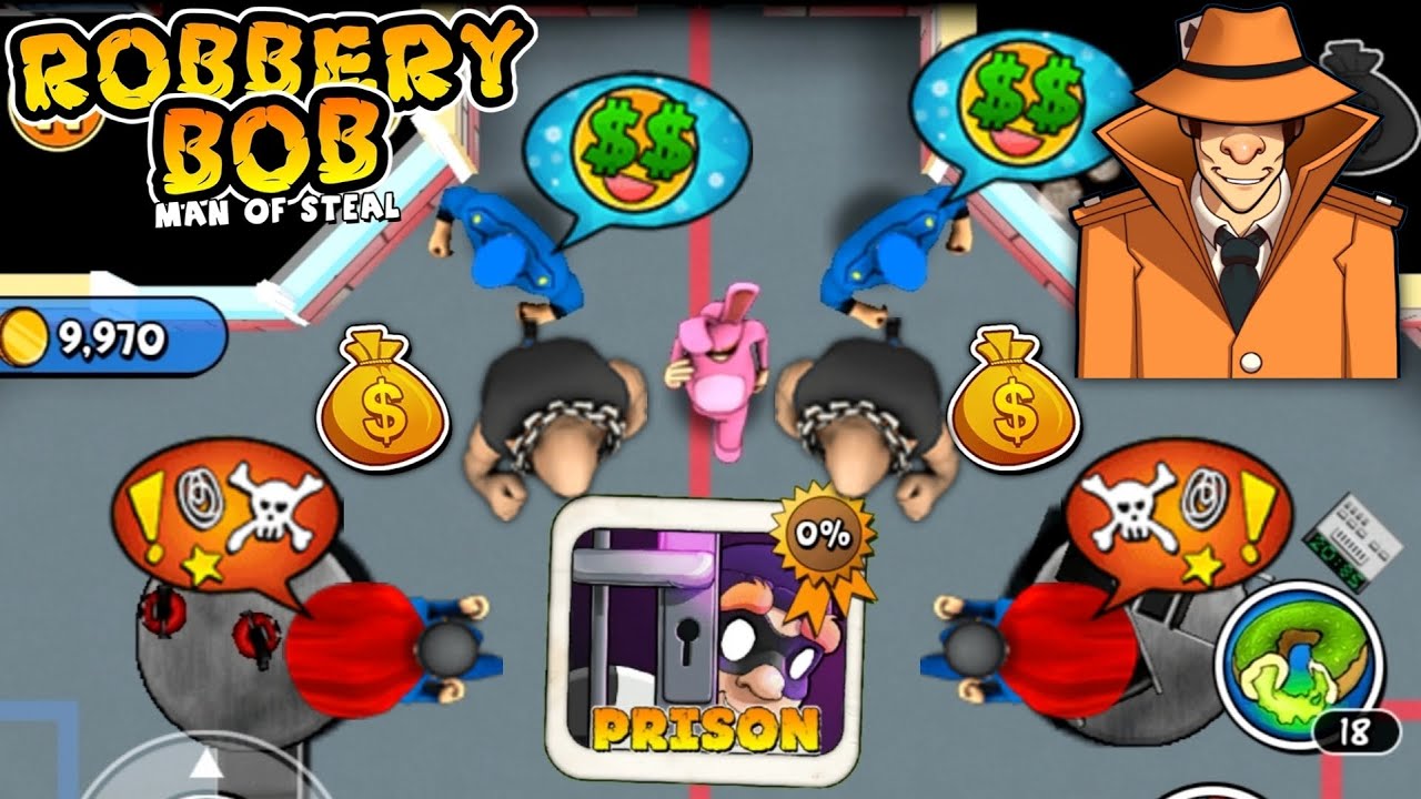 Robbery Bob - Prison Chapter Gameplay Walkthrough Ep 83